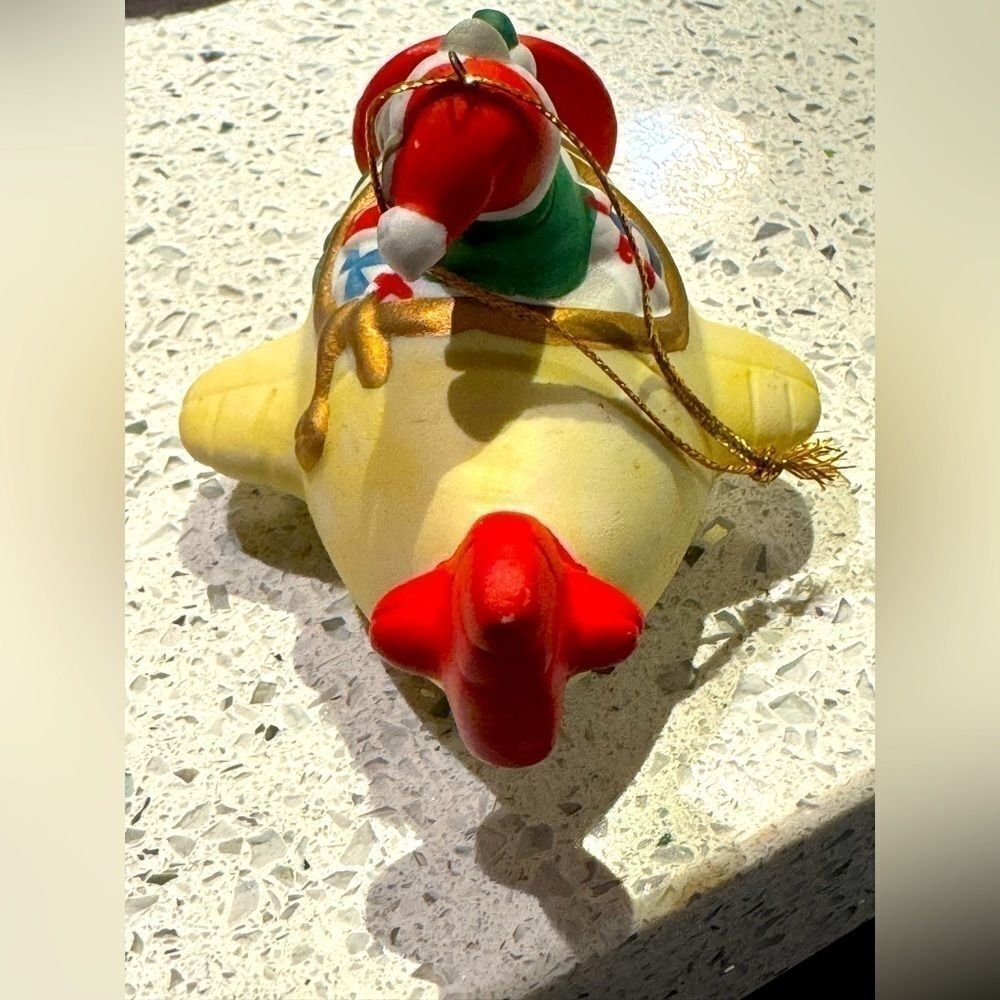 Vintage Nobel Hall Flying Mouse Airplane Christmas Ornament - Picture 4 of 5